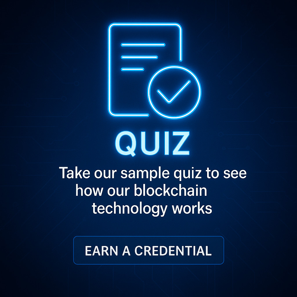 Blockchain credentials quiz